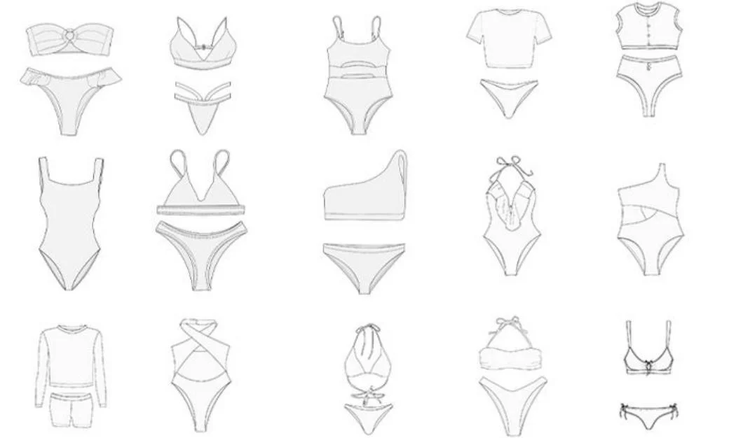 Bless Custom Logo Fabric New Design Swimwear Bikini Sexy One Piece Swimwear &amp; Beachwear